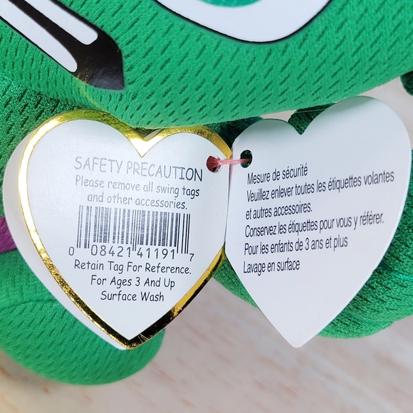 Original TY Beanie Babies Green Hulk 5" UltraSoft Stuffed Hero Marvel Plush NWT - Picture 5 of 8